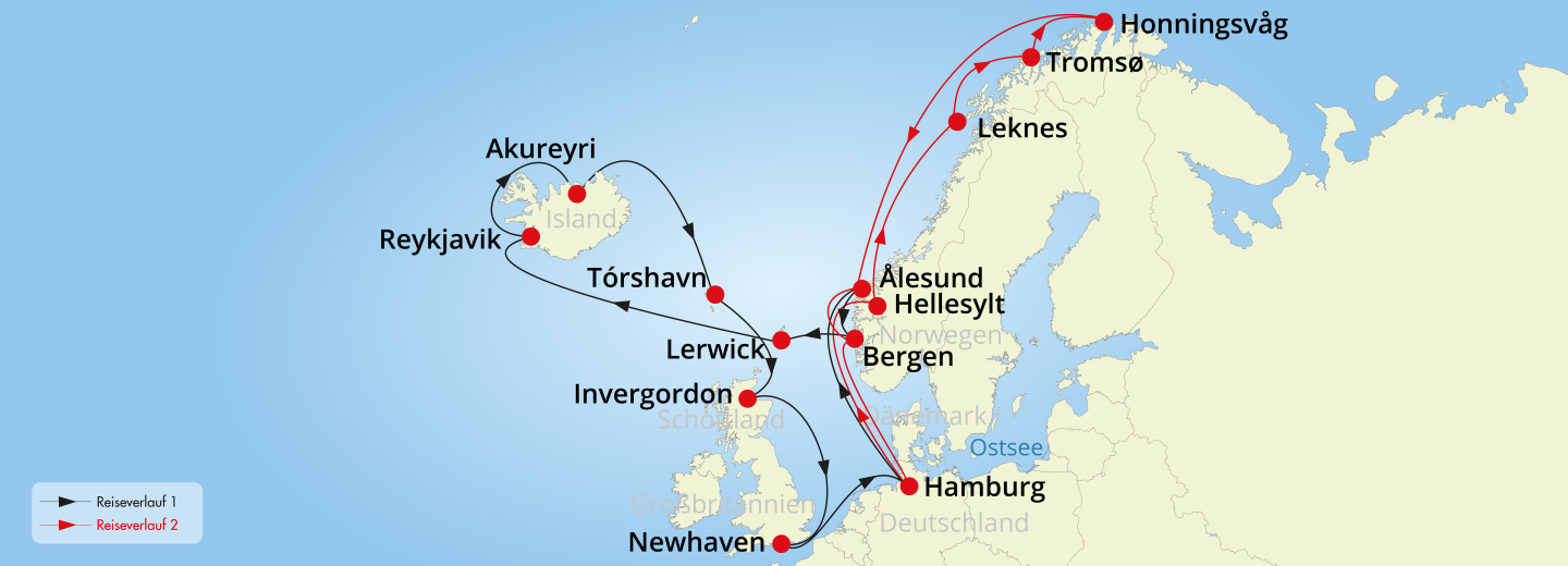 © Eurotours Norwegian Jade: Kreuzfahrt in den hohen Norden