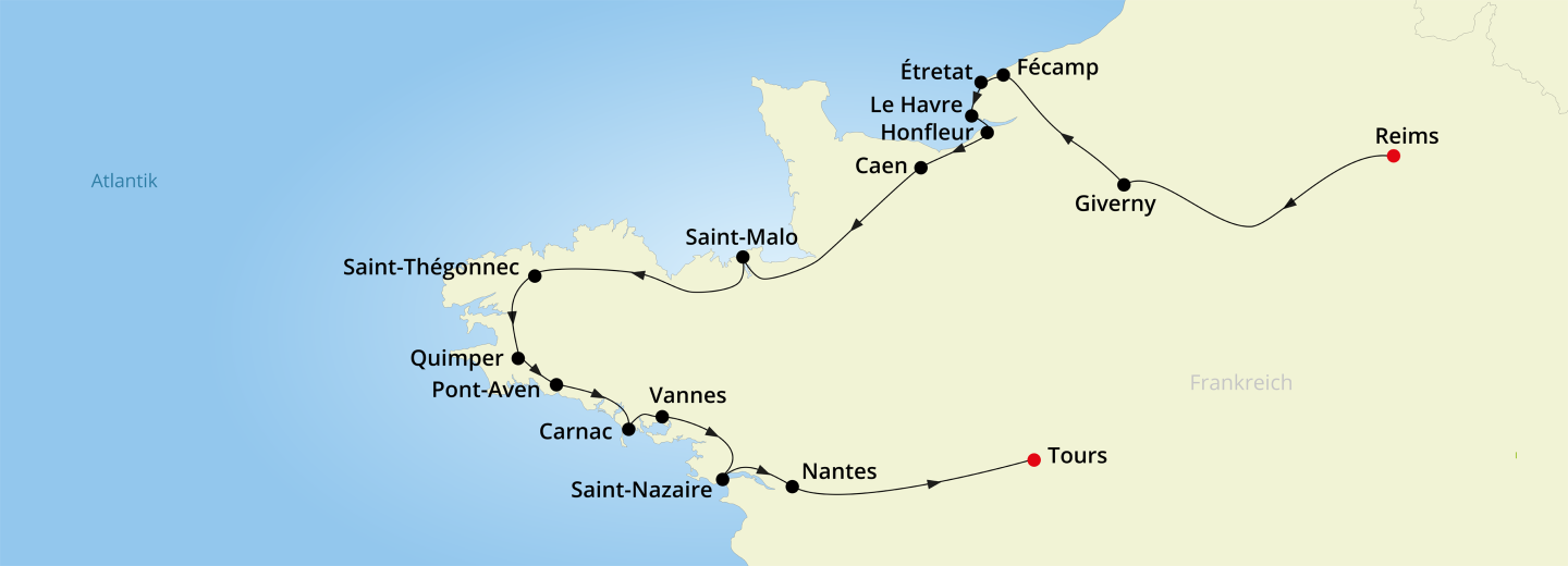 © Eurotours Selbstfahrerrundreise - Normandie & Bretagne erkunden