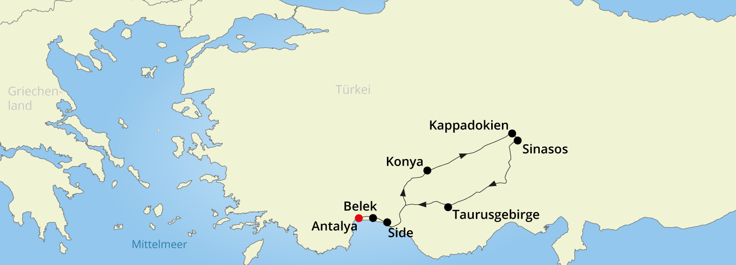 © Eurotours Zauberhaftes Kappadokien und Türkische Riviera