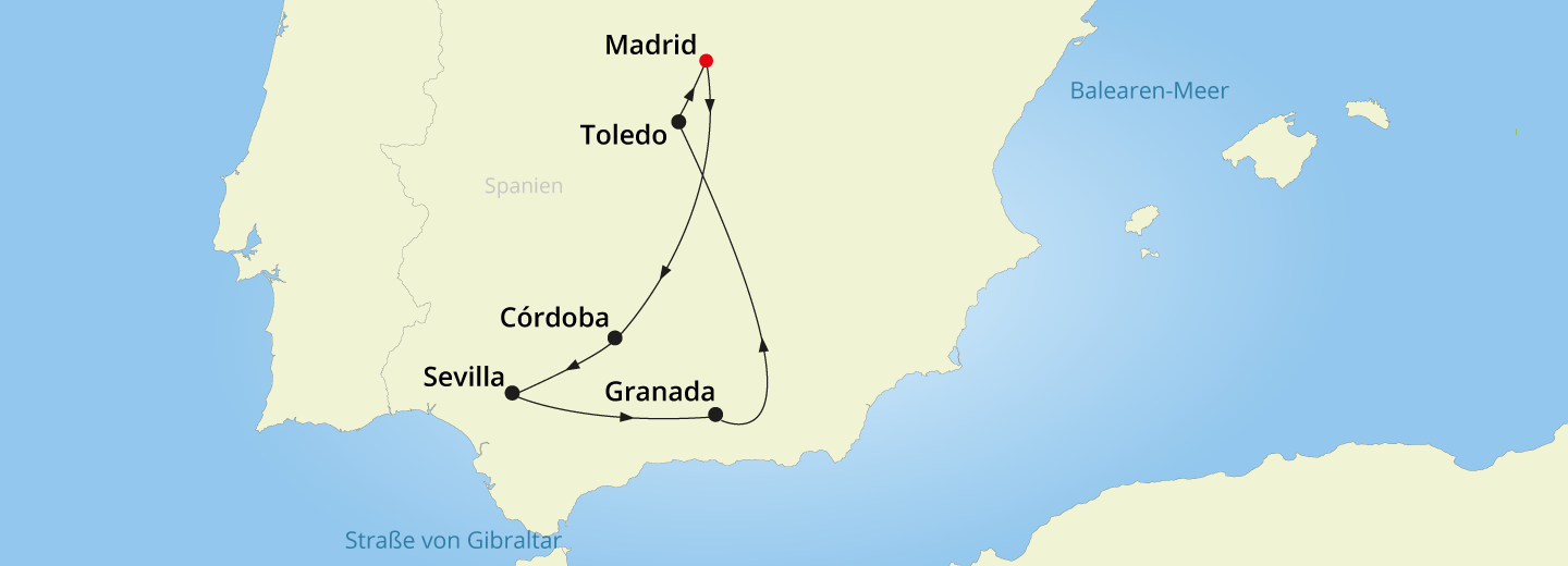 © Eurotours Spannende Rundreise: Toledo & Andalusien