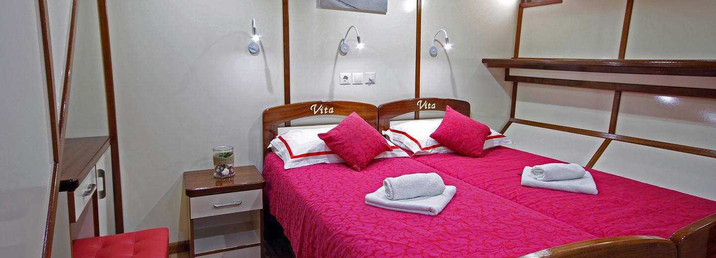 © Eurotours Beispielbild Kabine / Motoryacht Vita