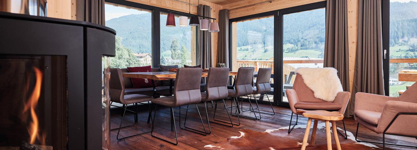 © Eurotours Chalet Comfort Terrasse Bergblick "Wellness Chalet XL"