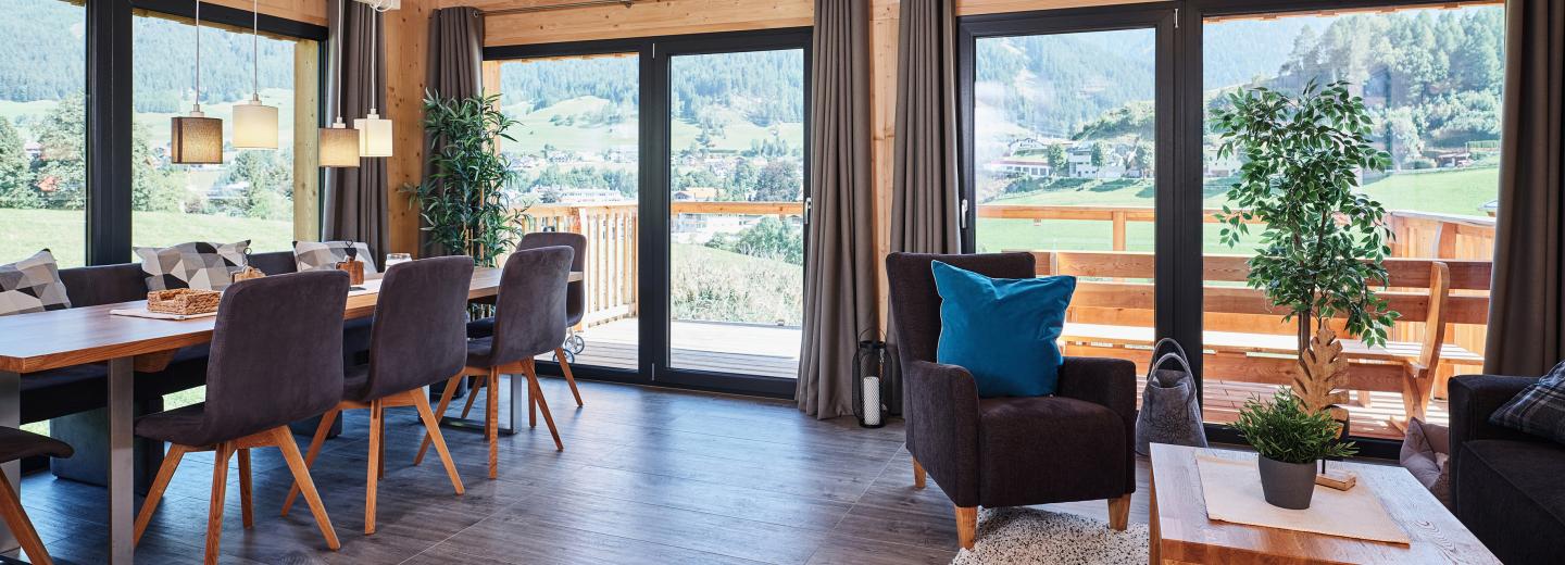 © Eurotours Chalet Comfort Terrasse Bergblick "Wellness Chalet XL"