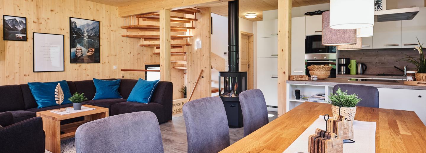 © Eurotours Chalet Comfort Terrasse Bergblick "Wellness Chalet XL"