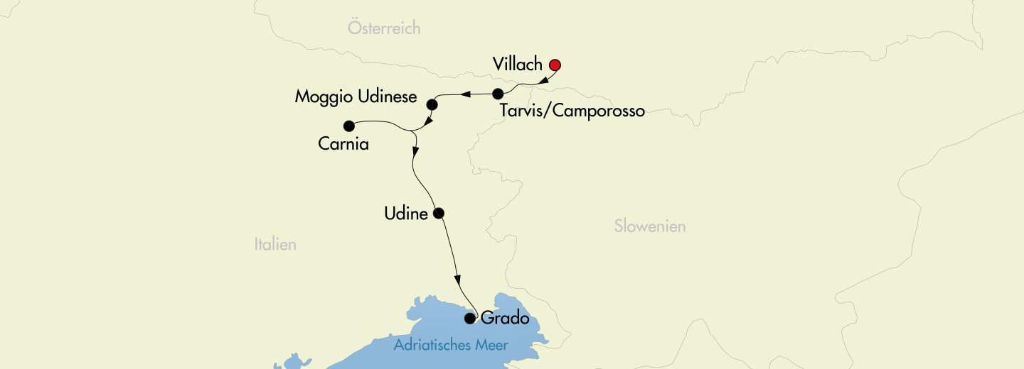 © Eurotours Von Kärnten an die Adria - Radtour