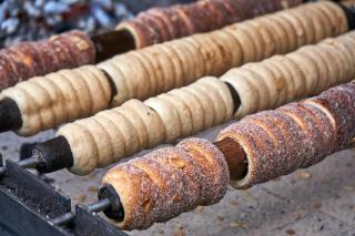 Lecker, Baumstrizel auf den Märkten Prags