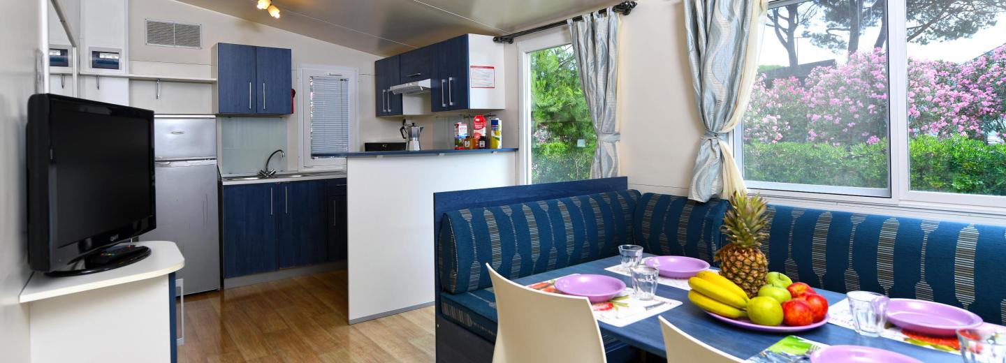 © Eurotours Mobile Home Superior Terrasse Gartenblick "Gold"