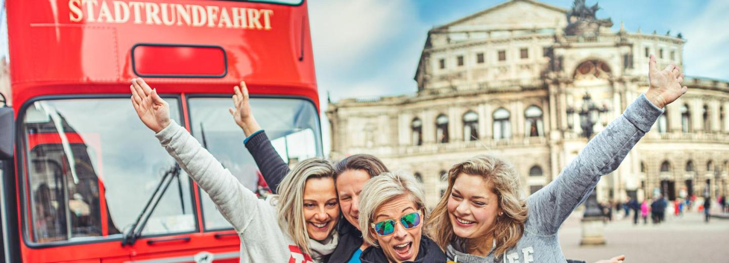 © Dresdner Stadtrundfahrt - Die Roten Doppeldecker GmbHEurotours Erlebe die Elbmetropole Dresden