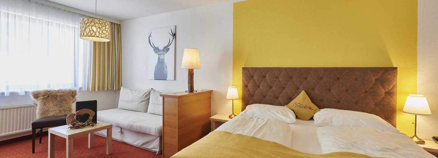 Zimmerbeispiel, Doppelzimmer Balkon