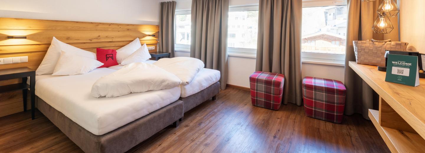 Zimmerbeispiel: Doppelzimmer Balkon