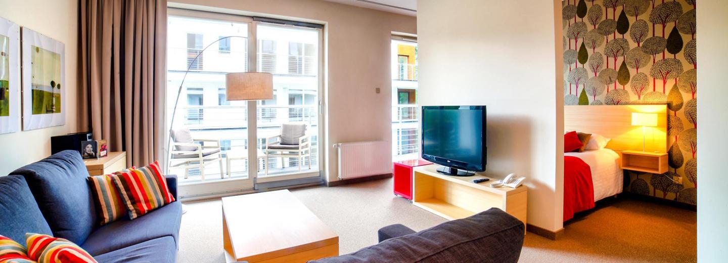 Zimmerbeispiel Studio Apartement Standard Balkon