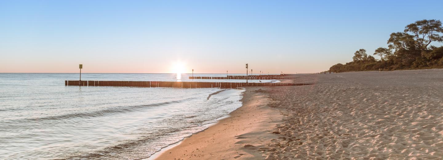 Kolberg Ostsee Strand Sonnenuntergang